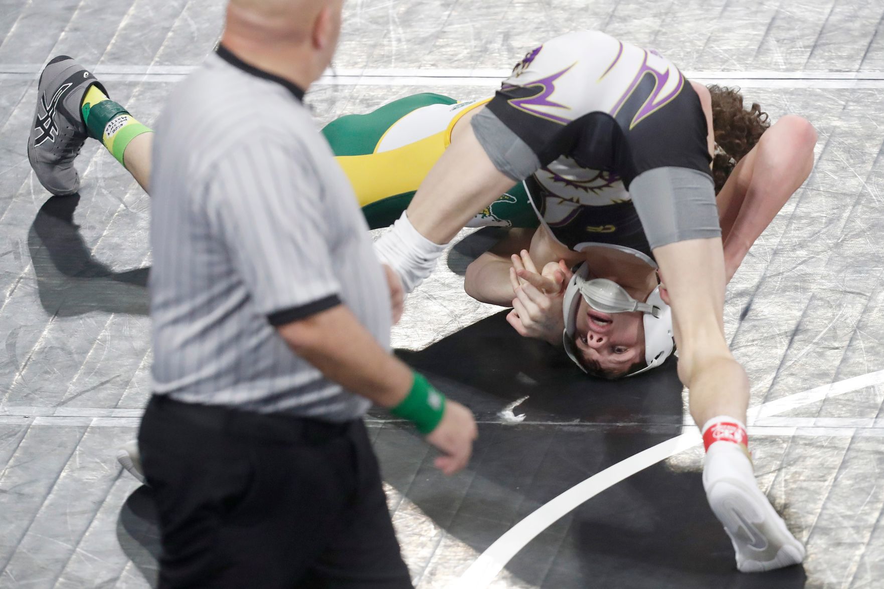 First round of state wrestling
